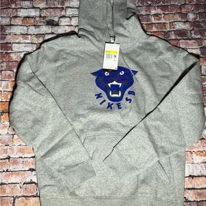Nike SB Gray Hoodie with Blue Graphic